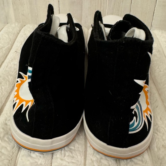 Miami Dolphins shoes that are inspired by Converse style. Size 11. - Picture 6 of 7